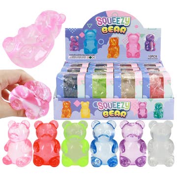 Squeezy Teddy Bear Thick Putty Filled