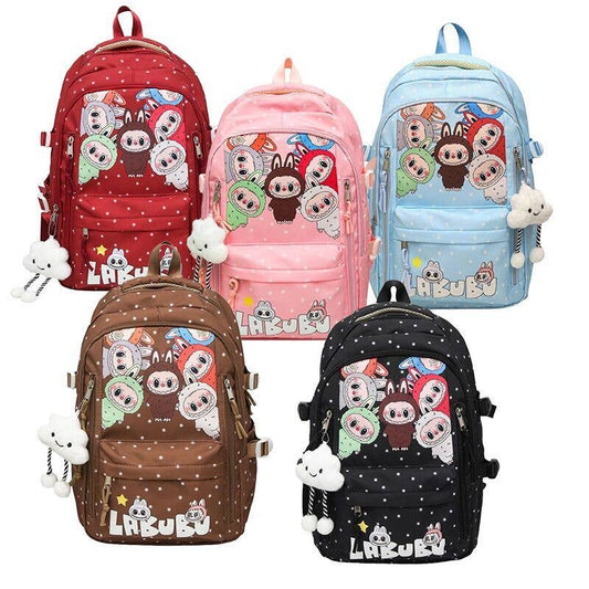 Labubu Trendy Print Large Backpack, Labubu