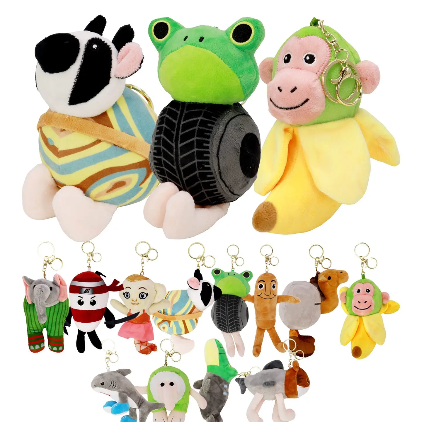 Italian Brain Rot Meme Plushie Key Chain - 6 Inch