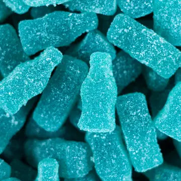 Jellioo Swedish Sour-Ish Blue Raspberry Bottles, Kidz Toys Candy Bar, Candy, Swedish Candy