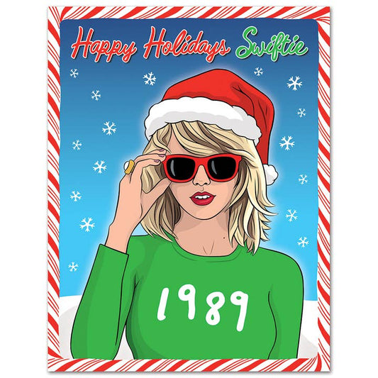 Happy Holidays Swiftie Card-Toys-THE FOUND-Wish your Swiftie friends a happy holiday with this punny card. (and Swiftie fans can be Swiftie friends)-Kidz Toys