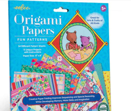 Fun Patterns Origami Papers, Crafts