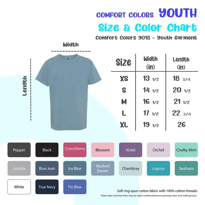 Comfort Colors Kpop Demon Hunters Kids Shirt (Color- White Size-Youth Small)