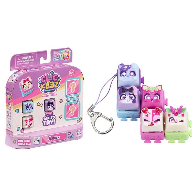 Clickeez 5-Pack | 5 Collectible Character Keyboard Keys