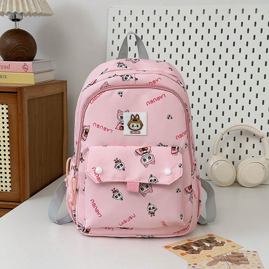 Labubu Cartoon Backpack Large-Capacity, Labubu, Backpack
