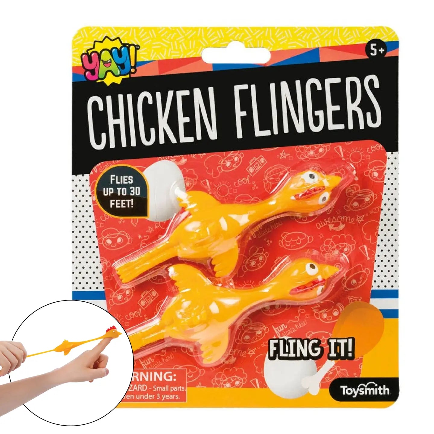 Chicken Flingers Impulse Toy, Fling Toy, Spring