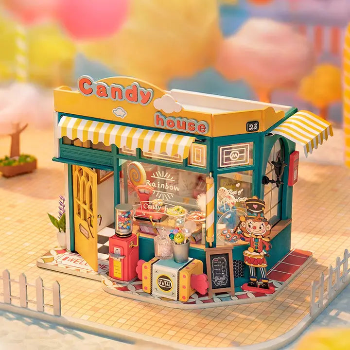 DG158 Candy House Rolife 3D Wooden Diy Craft Kit Models, Arts and Crafts, Crafts