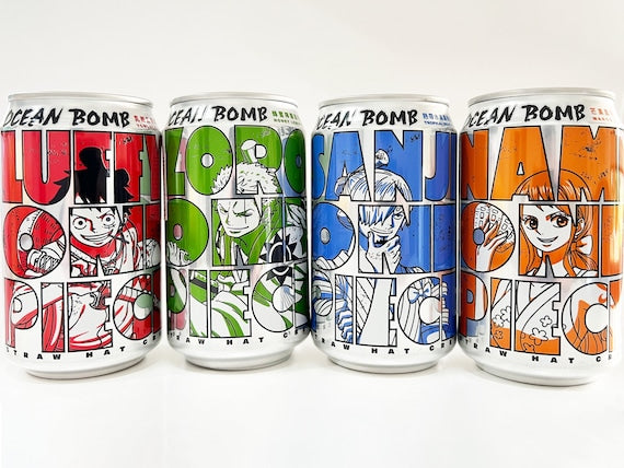 One Piece Soda Can Series Keychain Blind Box