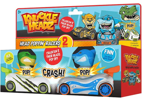 KNUCKLE-HEADZ SHARK VRS DINO-Skullduggery-Kidz Toys