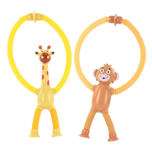 Poptube Giraffe & Monkey-Key Kraft-Kidz Toys