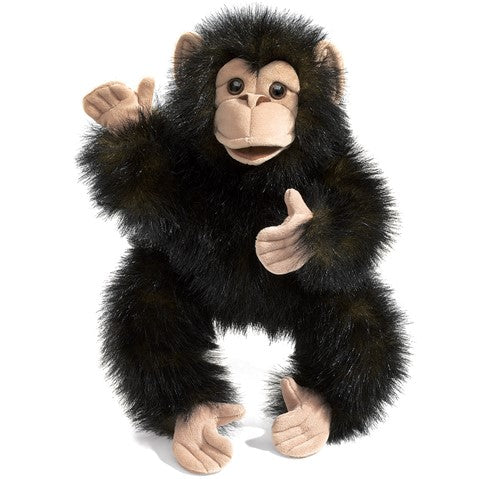 BABY CHIMPANZEE, plush, hand puppet