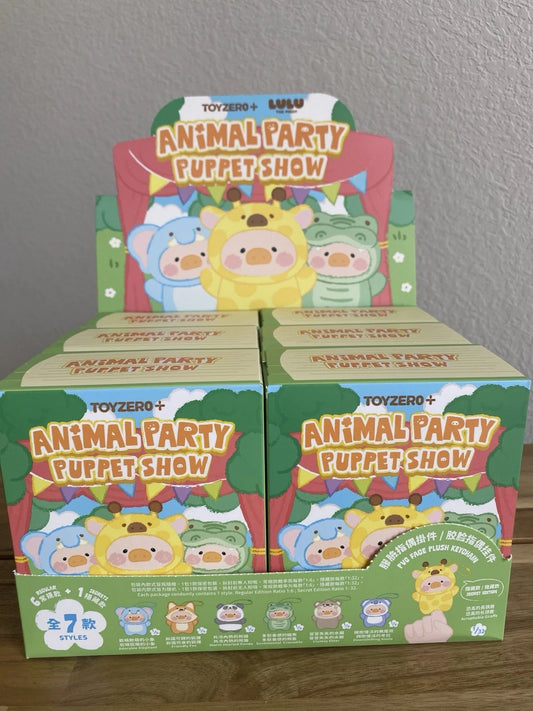 Lulu The Piggy Animal Party Puppet Show-Toys-Kidz Toys-LuLu the Piggy is presenting: A whimsical & heartwarming 🥁Puppet Show! Every “Animal Actor” shines with their unique personality! 🎭👀-Kidz Toys