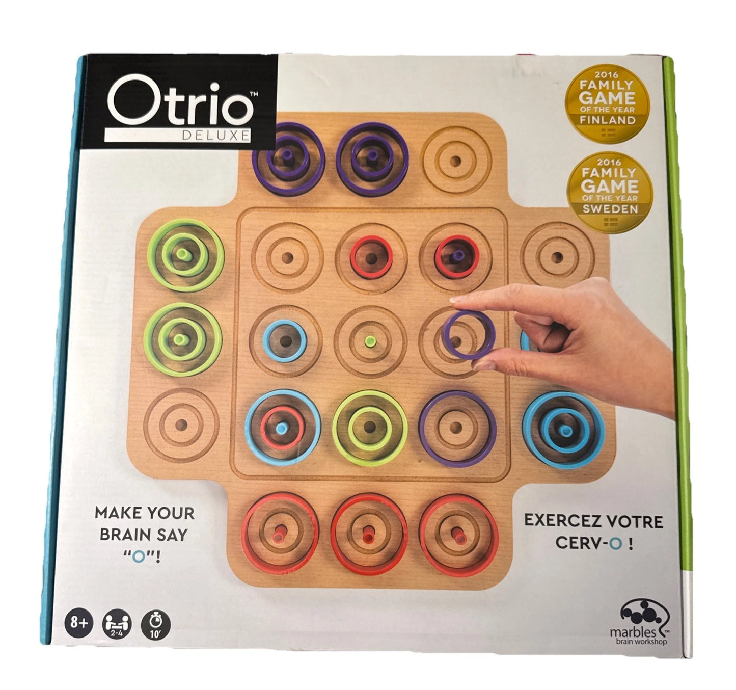 Otrio Wood Strategy-Based Board Game