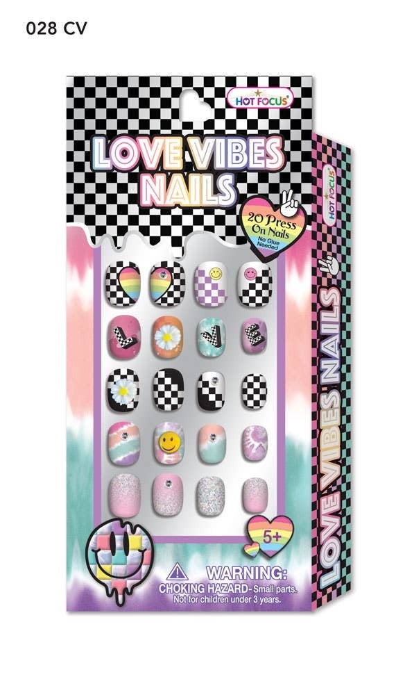 Love Vibes Nails, Fake Nails, Press on Nails