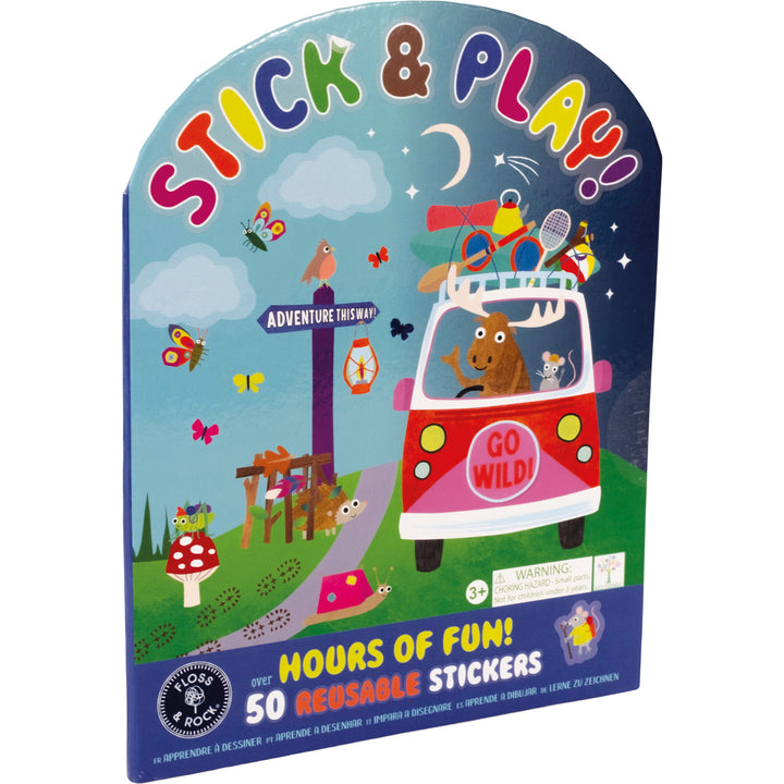 adventure stick and play, adventure sticker book, sticker book