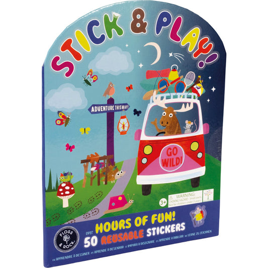 adventure stick and play, adventure sticker book, sticker book