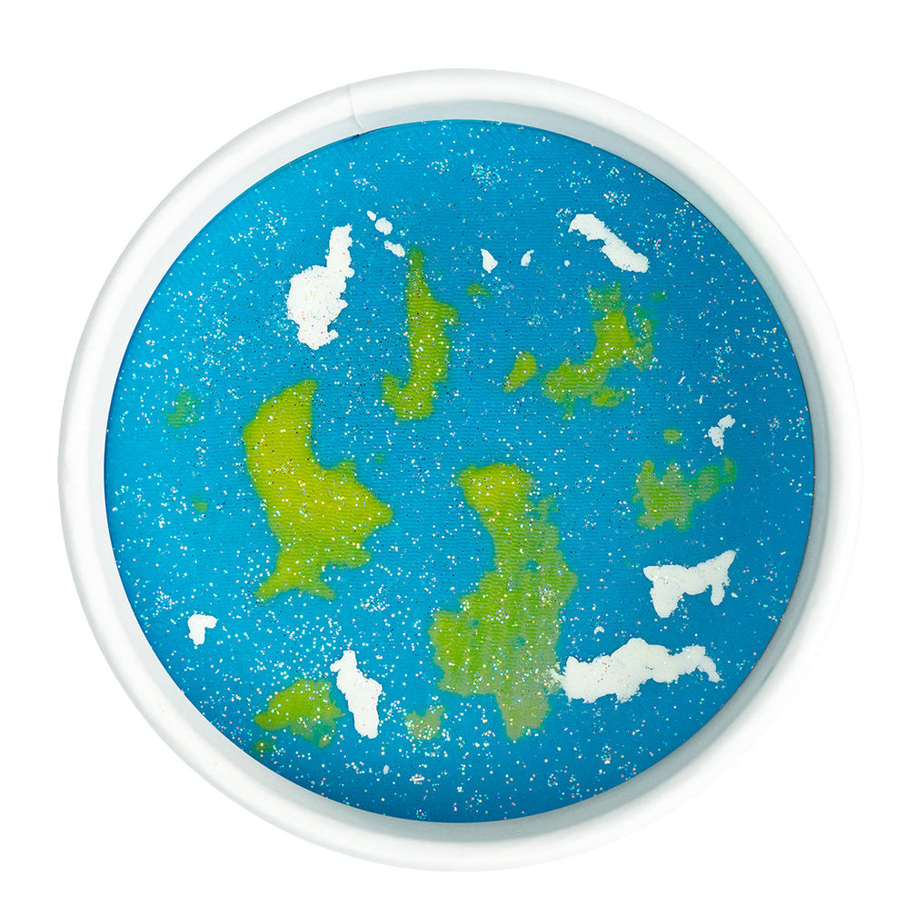 Land of Dough Natural Play Dough Luxe Cup - Planet Earth-Crazy Aaron-Kidz Toys