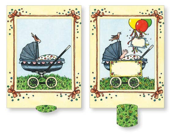 Lebende Karte "Kinderwagen"-Bärenpresse-Kidz Toys