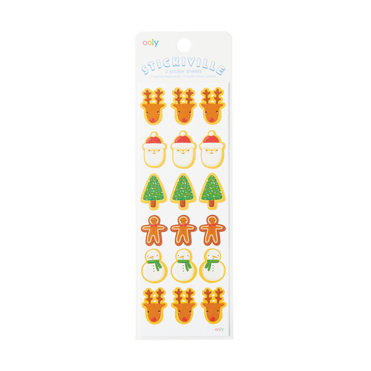 Stickiville Christmas Cookies Stickers-OOLY-Kidz Toys