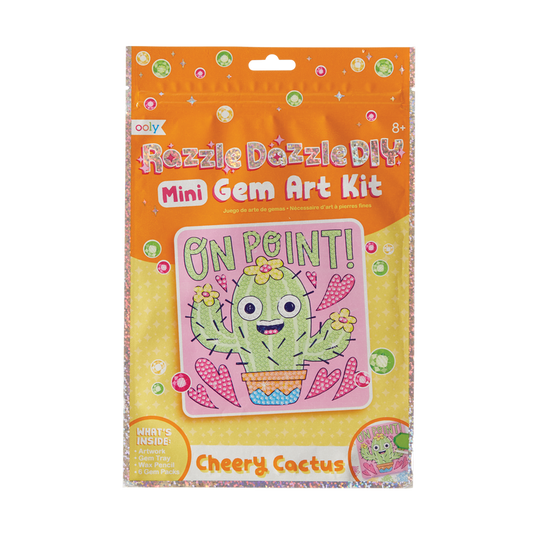 razzle dazzle diy gem art kit - cheery cactus-OOLY-Kidz Toys