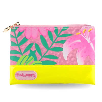 Pink Poppy tropical pink coin purse