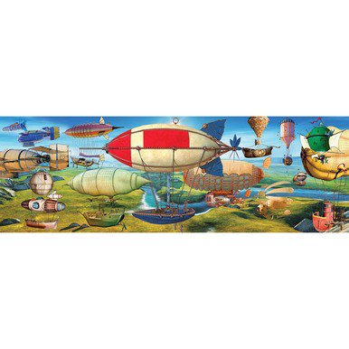 Eurographics The Great Race Panoramic 1000-piece Puzzle, Games, Puzzles