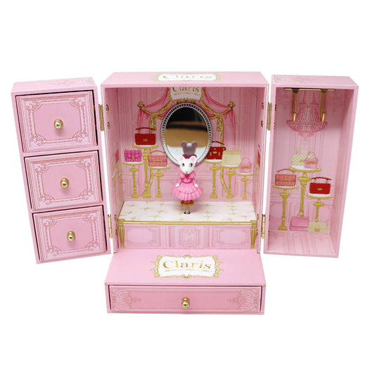 Claris - The Chicest Mouse in Paris™ Musical Jewellery Box, Jewelry Box, Pink, Girly