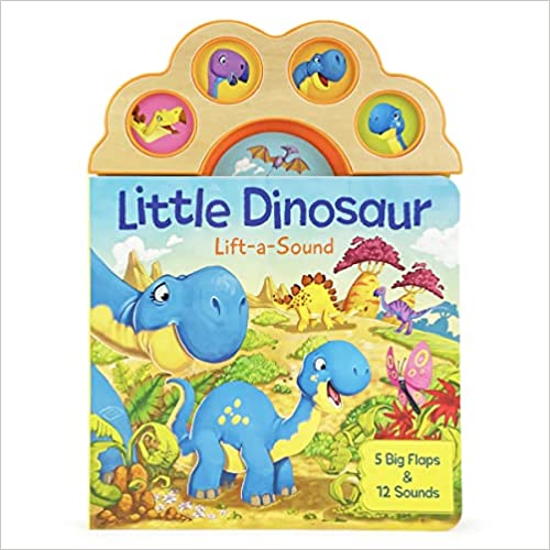 Little Dinosaur Lift-a-Sound Children's Lift-a-Flap Board Book-Cottage Door Press-Kidz Toys