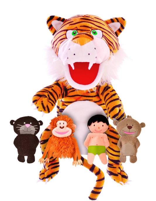 Jungle Book Hand & Finger Puppet Set-Fiesta Crafts-Kidz Toys