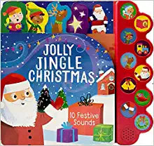 Jolly Jingle 10-Button Children's Christmas Sound Book-Cottage Door Press-Kidz Toys