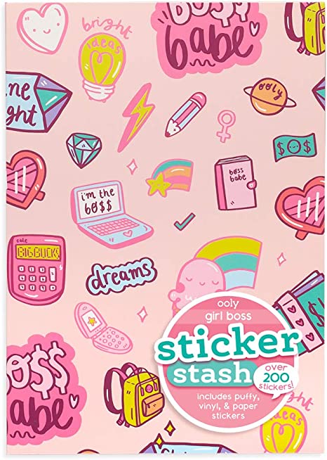 200 sticker girl boss sticker book