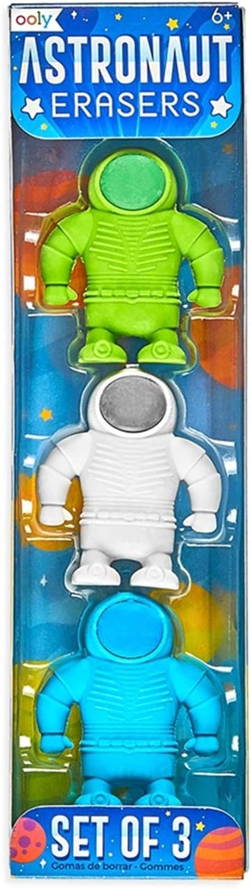 Astronaut Erasers, school supplies, astronaut