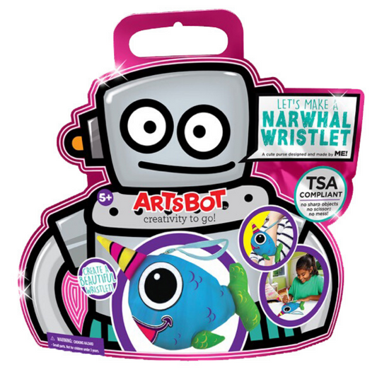 Artsbot LET’S MAKE A NARWHAL WRISTLET, artsbot, diy