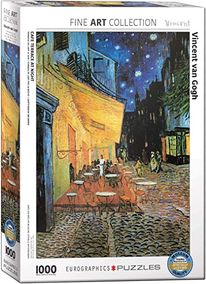 EuroGraphics Van Gogh Cafe at Night - 1000 piece puzzle, Games, Puzzles