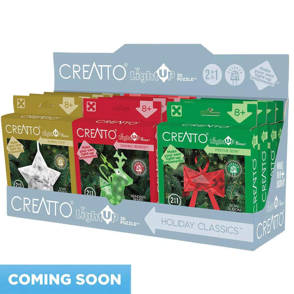 Creatto Holiday Classics - Dashing Reindeer, Shining Star, or Festive Bow-Thames & Kosmos-Kidz Toys