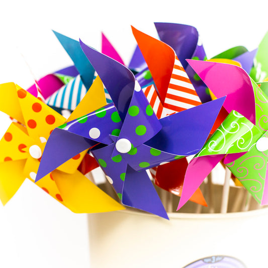 Big Wheel Pinwheels, pinwheels, colorful pinwheels