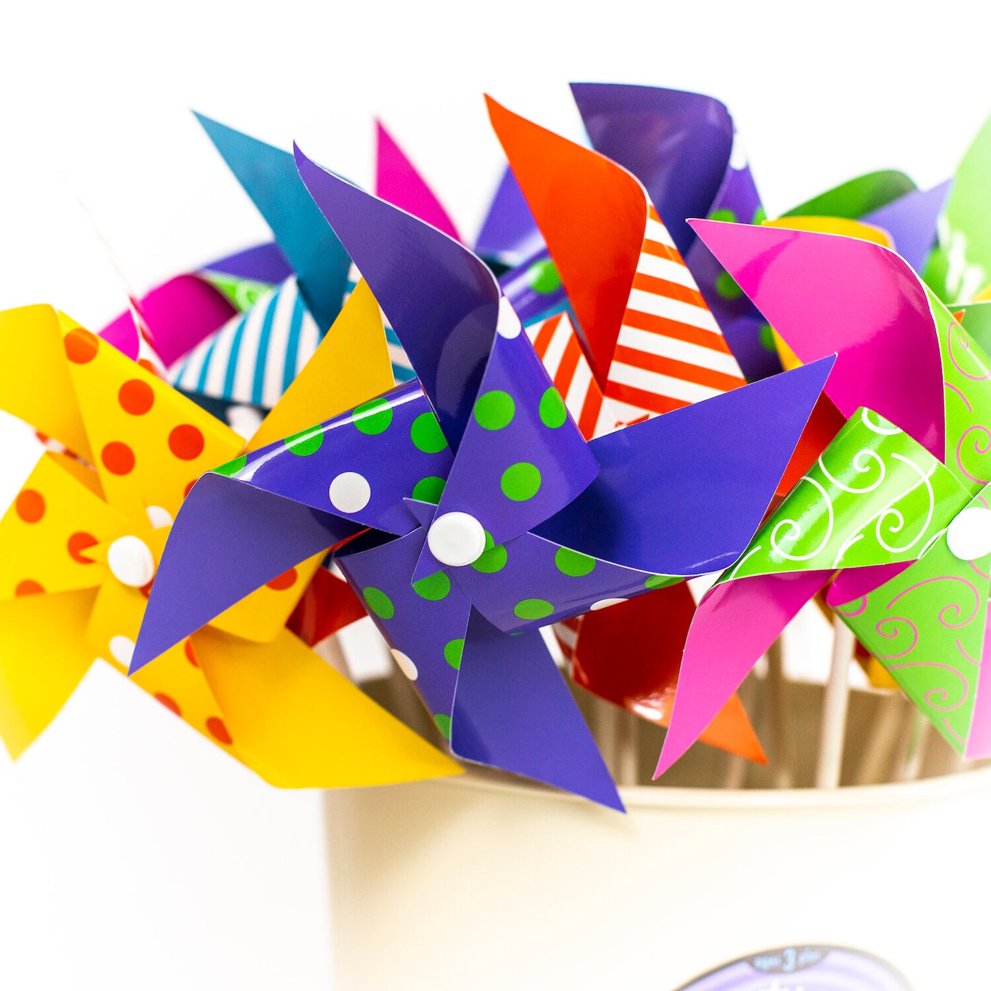 Big Wheel Pinwheels-Toys & Games-Jack Rabbit-These big wheels are a perfect way to enjoy a windy day. Delight someone you know with these bright fun pinwheels. They make great party favors or gift toppers.-Kidz Toys
