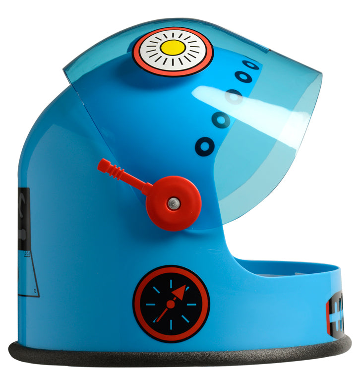 Robot Helmet, Youth-Toys-Aeromax-It’s a little smaller for the younger kids to enjoy, but still offers rich details, like a moving visor and colorful artwork including exposed gear on the back. Here comes the next scientific creation! Ages 3-10.-Kidz Toys
