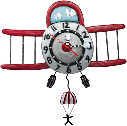 Allen Designs Airplane Jumper, airplane shaped clock, clock