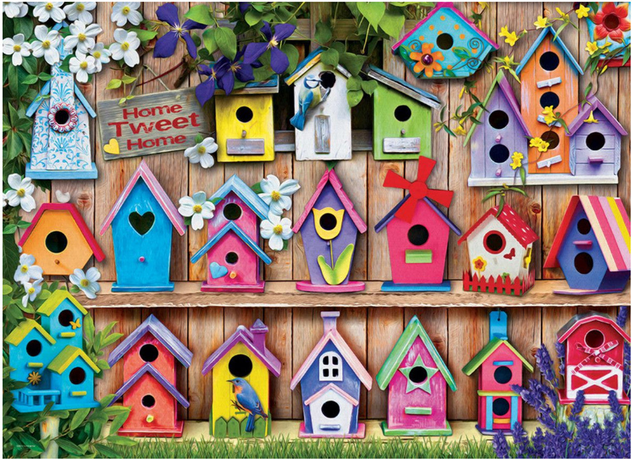 Birdhouses: Home Tweet Home - 1000pc Jigsaw Puzzle, puzzle, jigsaw puzzle