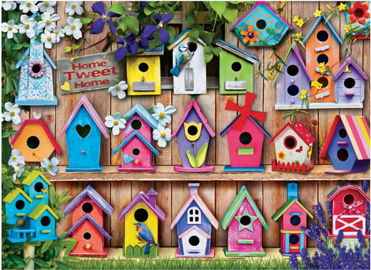 Birdhouses: Home Tweet Home - 1000pc Jigsaw Puzzle, puzzle, jigsaw puzzle