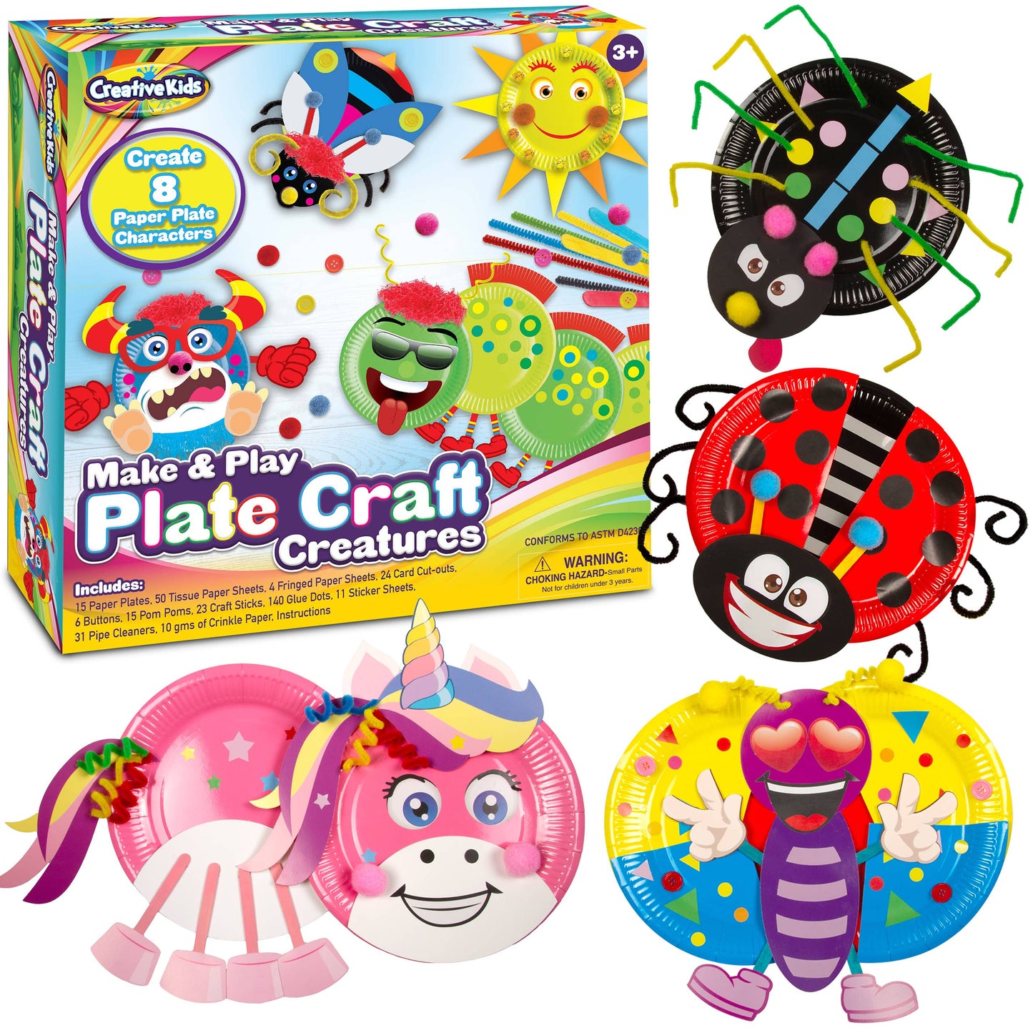 Creative Kids Make & Play Plate Craft Kit, Educational, Arts and Crafts