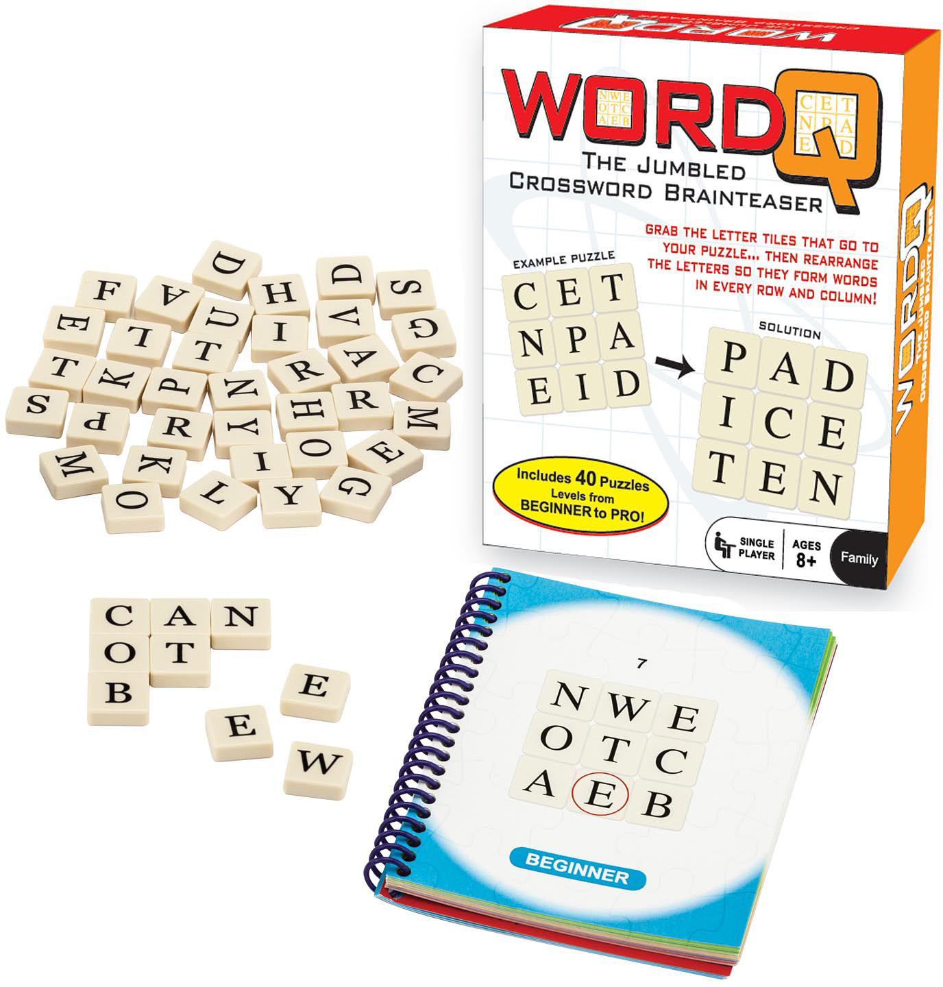 WordQ jumbo crossword brainteaser puzzle game for ages 8+
