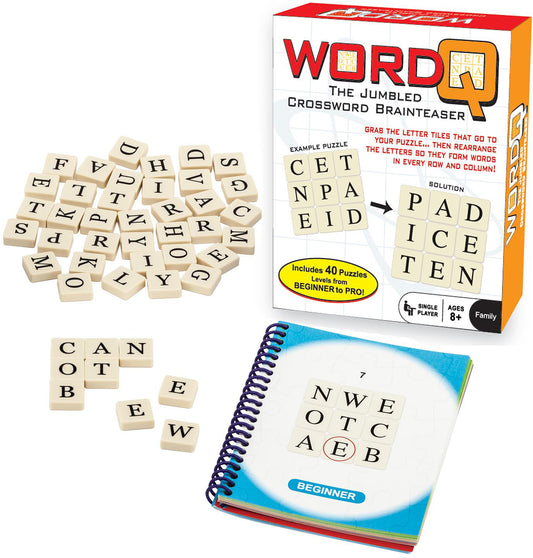 WordQ jumbo crossword brainteaser puzzle game for ages 8+