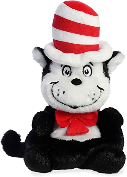 Dr Seuss - 5" Cat in The Hat Palm Pal, Cat in The Hat, Cat in The Hat Plush, Palm Pals