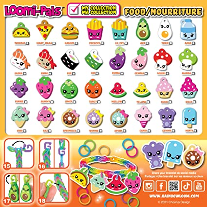 Loomipal Collectible-Food-Toys-Choon'S Design-Food themed charms for Rainbow Loom bracelets.-Kidz Toys