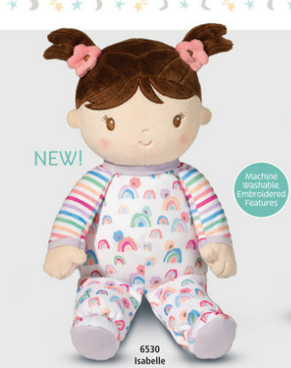 Isabelle Rainbow Stripe Doll-Douglas-Kidz Toys