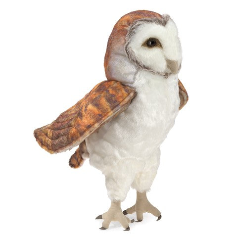 BARN OWL, owl puppet, hand puppet