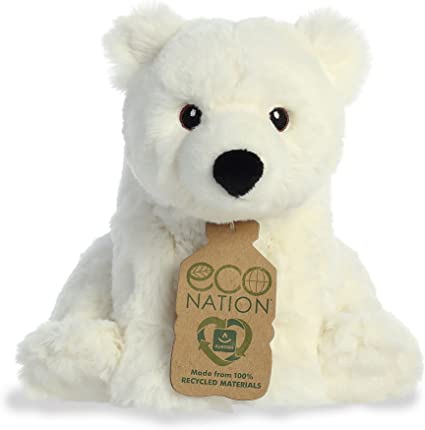 Eco Nation - 9.5" Polar Bear, Eco Nation, Polar Bear