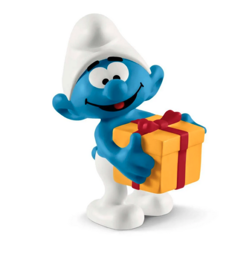 Schleich Smurf with Present-Schleich-Kidz Toys